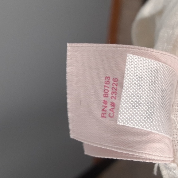 Victoria's Secret White Drawstring Wide Leg Linen Pants - Picture 10 of 11